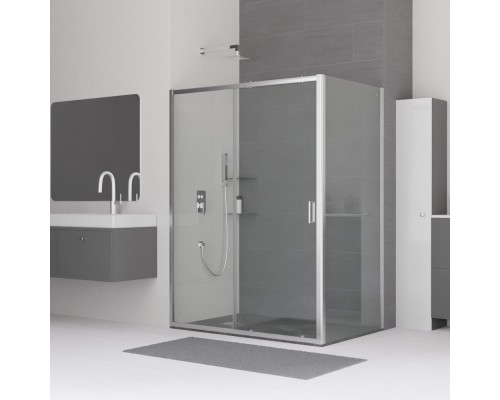 Душевой уголок RGW CL-48 (CL-14+Z-050-1) прозрачное cтекло цвет профиля 5 мм 32094880-011