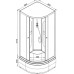 Душевая кабина AvaCan L980NGM AVA 80x80 без крыши с гидромассажем (стекла матовые с рисунком)