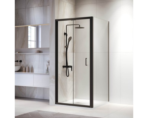 Душевой уголок RGW Passage PA-132B 120х120 060813222-14 профиль черный, стекло прозрачное