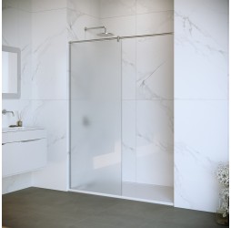 Душевую перегородку RGW WA-034 неподвижное Walk In cтекло матовое, 8 мм 100*195 xром