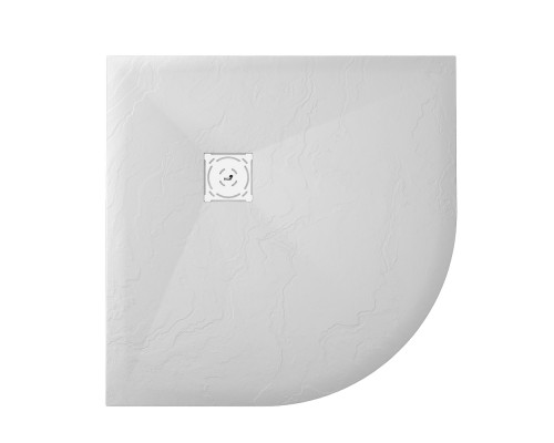 Душевой поддон полукруглый RGW ST/R-W белый искусственный камень cерия Stone Tray (90*90*2,5) 16153099-01