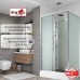 Душевая кабина AvaCan KD2911 AVA 110x90 стандарт, стекла матовые, профиль хром
