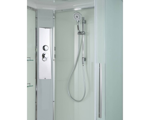 Душевая кабина Avacan EM3912L AVA 120x90 левая, стандарт, стекла матовые, профиль хром