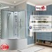 Душевая кабина Avacan EM5811RNT AVA 110x80 правая, без крыши, стекла прозрачные, профиль хром