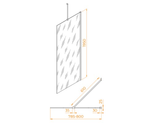 Боковая стенка RGW Z-14 80 см