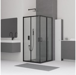 Душевой уголок RGW Classic CL-34-B 100x100 стекла прозрачные, профиль черный 32093400-14