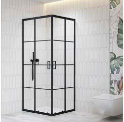 Душевой уголок RGW PA-34B 90x90 06083499-84 стекло прозрачное, профиль черный, без поддона