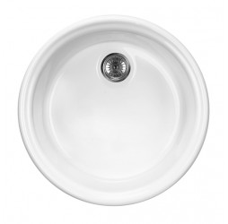 Deante Luisitano - мойка керамическая 1 чаша, 495*495*190 мм + сифон SPACE SAVER