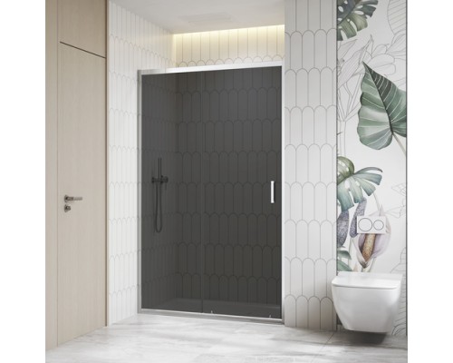 Раздвижная душевая дверь RGW CL-13 150*195 стекло тонированное 6 мм 06091315-31 профиль хром