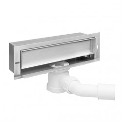Deante Настенный (боковой) слив, монтаж под плитку, L=30 см, сифон Н65