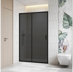 Раздвижная душевая дверь RGW CL-13B 120*195 стекло тонированное 6 мм 06091312-34 профиль черный