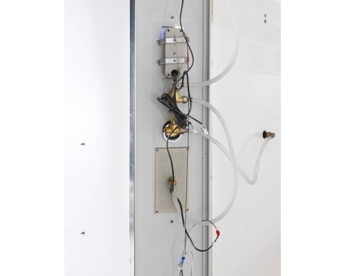 Душевая кабина Avacan EM2811LLED AVA 110x80 левая, LED, стекла матовые, профиль хром