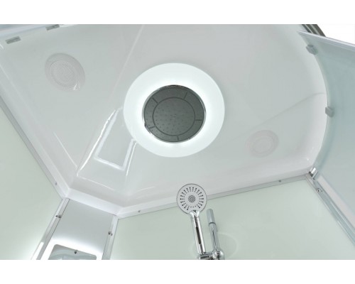 Душевая кабина Avacan EM2811LLED AVA 110x80 левая, LED, стекла матовые, профиль хром