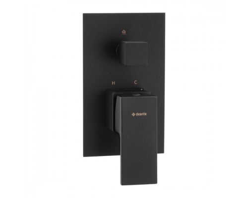 Deante Anemon Bis Nero Смеситель скрытого монтажа 2-функциональный, черный