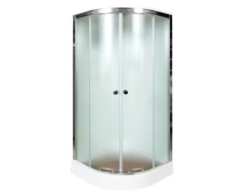 Душевая кабина Deto D09S 90x90 стекла матовые, профиль хром