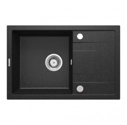 Deante Corio графит - мойка 1 чаша с крылом, 670*440*175 мм + сифон
