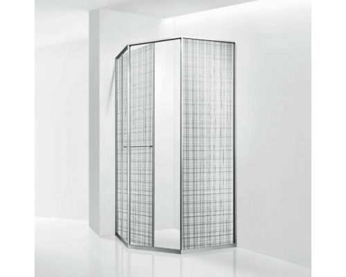 Душевой уголок RGW SV-82 L 100x100 33328200-241L стекло  черная вуаль, профиль хром