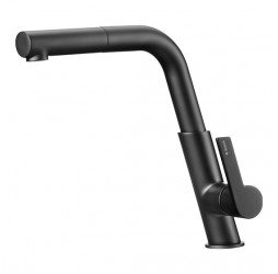 Deante Silia Смеситель для мойки с выдвижным изливом, черный