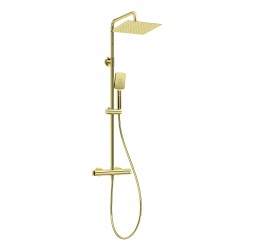 Deante Gold Душевая колонна с термостатическим смесителем для душа, золото