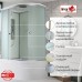 Душевая кабина AvaCan D5012L AVA 120x80 левая, стандарт, стекла матовые, профиль хром