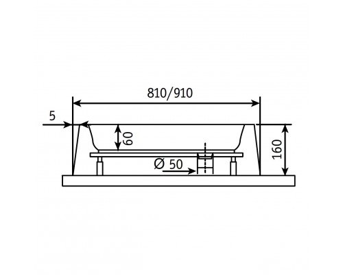 Душевой поддон квадратный RGW LUX/TN белый акрил cерия Acryl (80*80) 16180188-21
