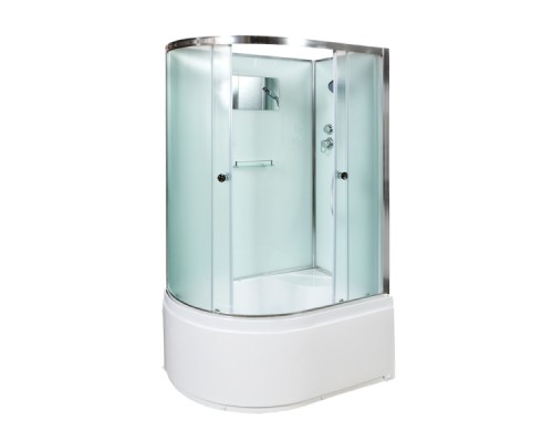 Душевая кабина AvaCan D512R AVA 120x90 без крыши, правая, стекла матовые, профиль хром