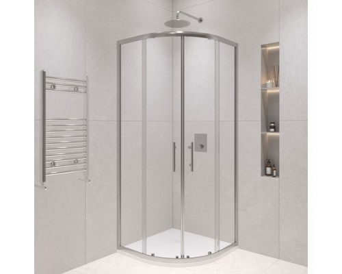 Душевой уголок, полукруг RGW PA-51-B 90х90 прозрачное cтекло 6 мм цвет профиля хром 02085199-11