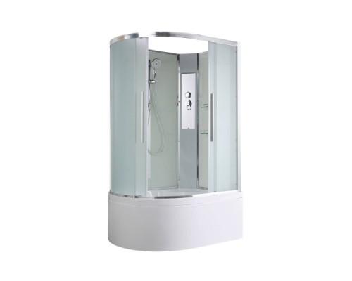 Душевая кабина Avacan EM5812RN AVA 120x80 правая, без крыши, стекла матовые, профиль хром