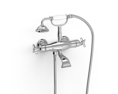 24217609 Tres-clasic Термостатический смеситель для ванны и душа с душевым набором, хром