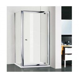 Распашной душевой уголок RGW PA-43 (PA-105 + Z-050-1) прозрачное cтекло цвет профиля 6 мм 41084307-011