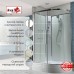 Душевая кабина Avacan EM3812LNT AVA 120x80 левая, без крыши, стека прозрачные, профиль хром