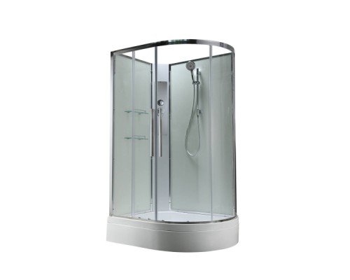 Душевая кабина Avacan EM3812LNT AVA 120x80 левая, без крыши, стека прозрачные, профиль хром