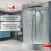 Душевая кабина Avacan EM3812LNT AVA 120x80 левая, без крыши, стека прозрачные, профиль хром