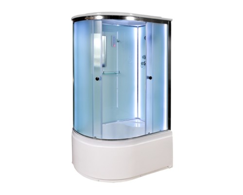 Душевая кабина AvaCan D512SRLED AVA 120x90 LED, правая, стекла матовые, профиль хром