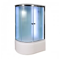 Душевая кабина Avacan D512SRLED AVA 120x90 LED, правая, стекла матовые, профиль хром