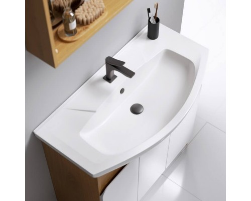 aqwella Тумба под умывальник 87,5x46 Basic Прямоугольная цвет дерево светлое BAS0108DZ