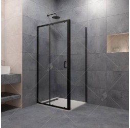 Душевой уголок RGW PA-74B (PA-14B + Z-050-2B) прозрачное cтекло цвет профиля 6 мм 410874141-14