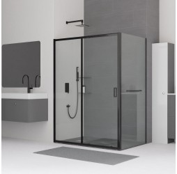 Душевой уголок RGW CL-48-1B (CL-14B+Z-060-1B) прозрачное cтекло цвет профиля 5 мм 32094811