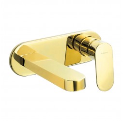 Deante Alpinia Gold Смеситель для раковины скрытого монтажа, золото