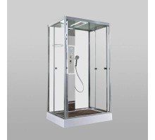 Душевая кабина Avacan Z1912LEDMT AVA 120x90 LED, стекла прозрачные, профиль хром