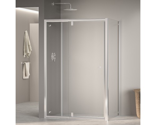 Душевой уголок RGW PA-44 (PA-02 NEW + Z-050-1) прозрачное cтекло цвет профиля 6 мм 4108447