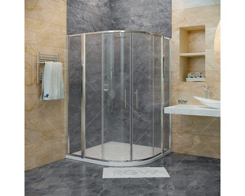 Душевой уголок RGW HO-511 (HO-51 + Z-41) прозрачное cтекло цвет профиля 8 мм 030651111-11
