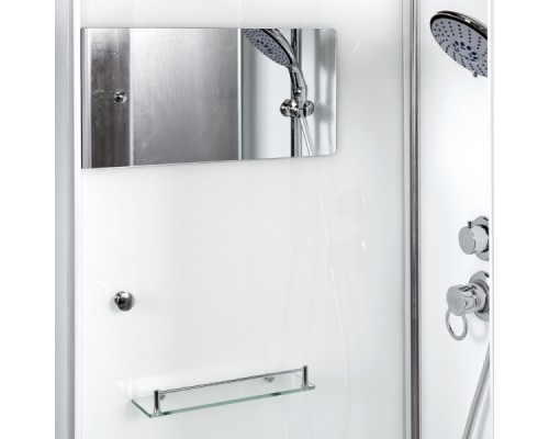 Душевая кабина Deto D09 90x90 стекла матовые, профиль хром