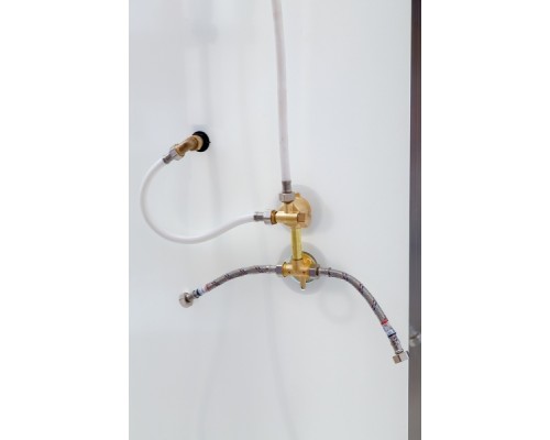 Душевая кабина Deto D09 90x90 стекла матовые, профиль хром