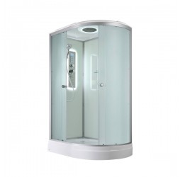 Душевая кабина Avacan D2012LLED AVA 120x80 левый, LED, стекла матовые, профиль хром