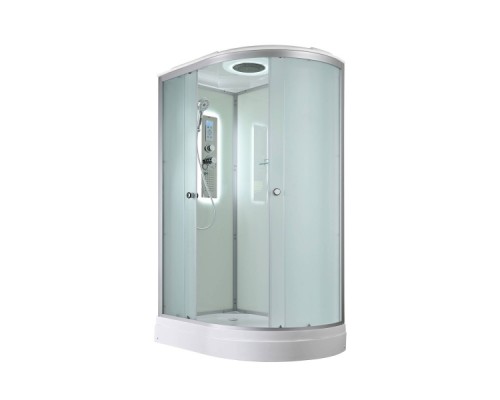 Душевая кабина AvaCan D2012LLED AVA 120x80 левый, LED, стекла матовые, профиль хром