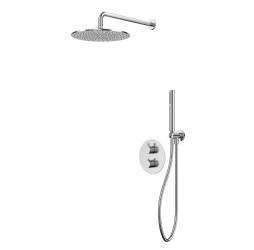 Термостатическая душевая система скрытого монтажа WHITECROSS Y YSET08NIB (брашированный никель)