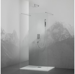 Душевую перегородку RGW WA-016 неподвижное Walk In cтекло прозрачное, 8 мм 100*195 xром