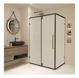 Душевой уголок RGW 90х80х185 CL-046-B Прямоугольный/Чёрный/Матовое/6 мм 350904698-24
