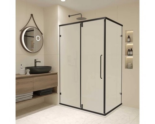 Душевой уголок RGW 90х80х185 CL-046-B Прямоугольный/Чёрный/Матовое/6 мм 350904698-24